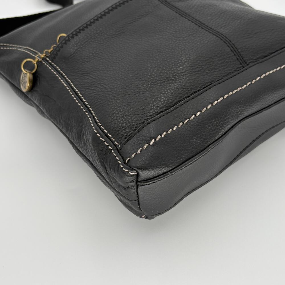 The Sak Silverlake Black Leather Crossbody Bag Contrast Stitch Boho - Picture 8 of 17